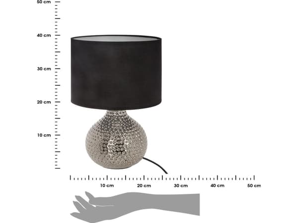 Atmosphera bordslampa Mozo sänglampa i keramik 38 cm