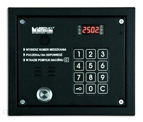 Laskomex Laskomex CP-2503TP svart lydpanel med nøkkelleser "Dallas"