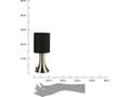 Miniatyrbilde 2 av 3: Atmosphera bordlampe Toga touch nattbordslampe 28 cm