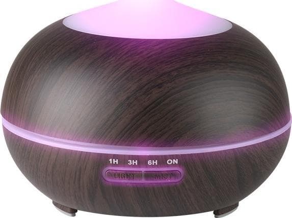 Activeshop aroma diffuser AROMA DIFFUSER LUFTFUKTER SPA 06 MØRK TRE 400ML + TIMER