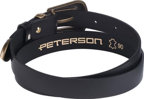Peterson Lærbelte med en avrundet, massiv Peterson-spenne, 90 cm