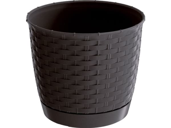 Prosperplast RATOLLA RUND DRLO300-440U rund blomsterpotte, Umbra farge, Prosperplast, Mål 30x26,5 cm