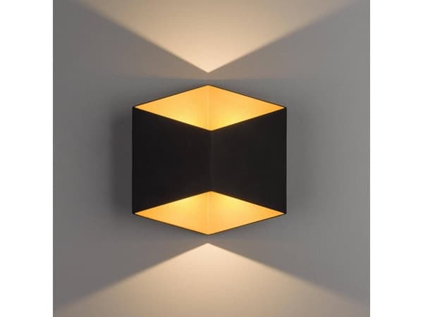 Vägglampa Nowodvorski Vägglampa loft TRIANGLES LED 8142 Nowodvorski metall geometrisk LED-armatur 10W 3000K fasad IP54 svart