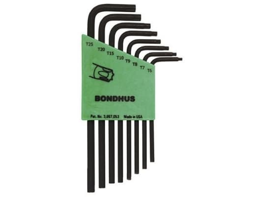 Bondhus torx-avaimet tyyppi L T6-T25 8kpl (31732)