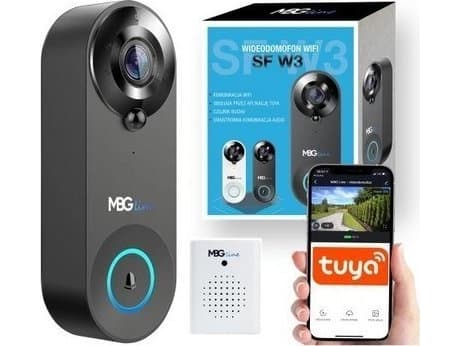 Luxury MBG linijos SF W3 vaizdo domofonas, juodas