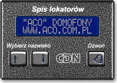 ACO ACO CDN-230E ST Elektronisk liste over leietakere, stål