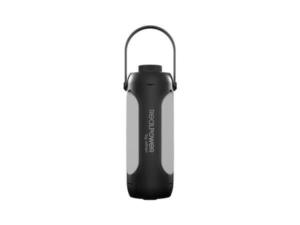 Lampa stołowa Realpower RealPower LED outdoor Light 190,solar,schwarz,6.000mAh Sort