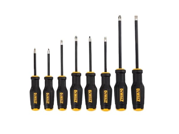 DEWALT Skruvmejselsats Universal 8 delar Carver, PH, PZ