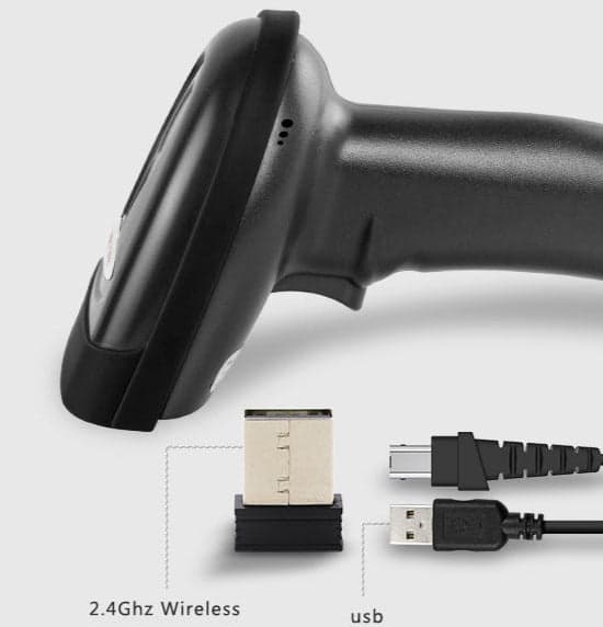Viivakoodilukija akulla langaton/USB