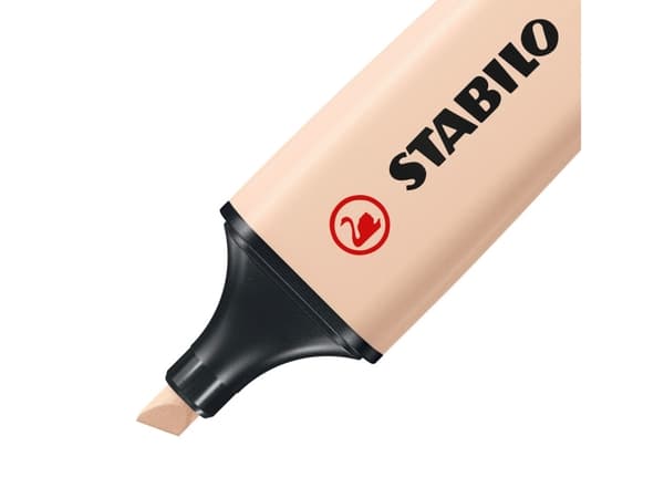 STABILO BOSS ORIGINAL NatureColors, 1 styck, Beige, 18 År, Mejselspets, Beige, Svart, Plast