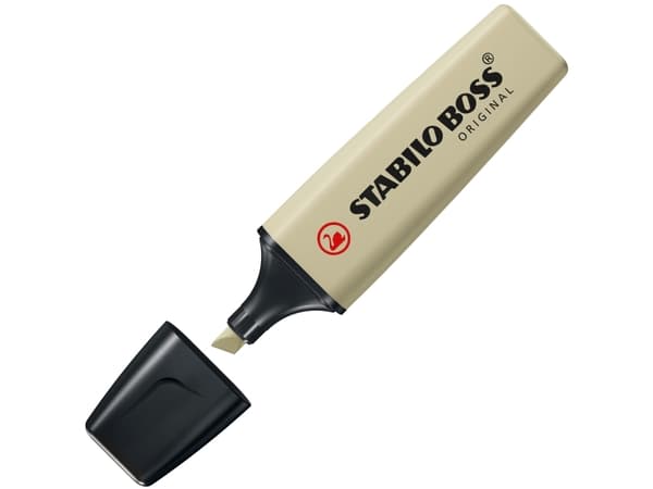 STABILO BOSS ORIGINAL NatureColors, 1 styck, Grön, 18 År, Mejselspets, Svart, Grön, Plast