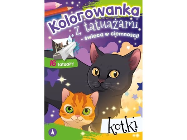 Färgglad tomte med tatueringar som lyser i mörkret Cats 76073