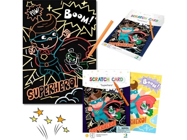 Dodo ARTISTIC DRAP SUPERBOHATERS SKRATTMÅLNING FÖR BARN