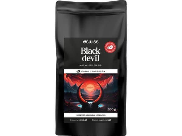 Kawa ziarnista 4Swiss Black Devil świeżo palona 500 g