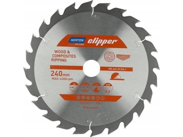 Norton NORTON SIRKULSAG 240 mm x 30 mm x 24z TRE OG KOMPOSITTER ATB (3.0 / 2.0)