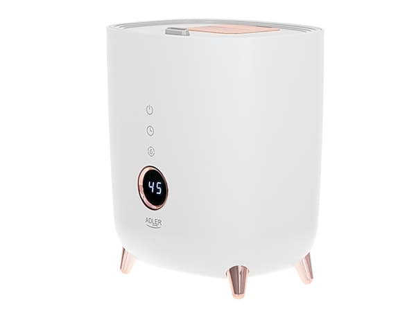 Adler AD 7972 Ilmankostutin 23 W Vesisäiliön tilavuus 4 L Sopii enintään 35 m2:n huoneisiin Ultraäänikostutin Kostutusteho 150-300 ml/h Valkoinen