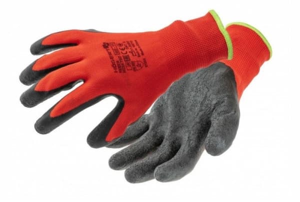 Dedra HOGERT LATEX RODER RED-SORT SKYDDSHANDSKAR ROZM.10