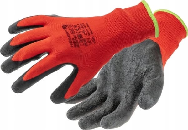 Dedra HOGERT LATEX RODER RED-SORT SKYDDSHANDSKAR ROZM.10