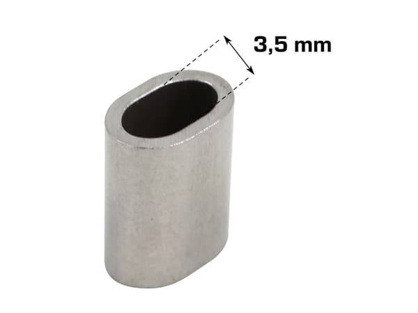 HOME It® wirelås 3,5 mm rustfrit stål 5 stk.
