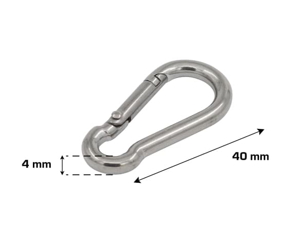 HOME It® palomiehen puutarha Ø4 x 40 mm ruostumatonta terästä 2 kpl.