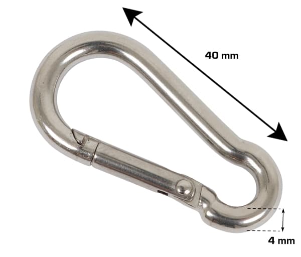 HOME It® palomiehen puutarha Ø4 x 40 mm ruostumatonta terästä 2 kpl.