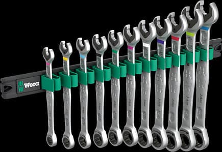 Wera 05020014001, 8,10,11,12,13,14,15,16,17,18,19 mm, Rostfritt stål, Tjeckien, 380 mm, 165 mm, 45 mm