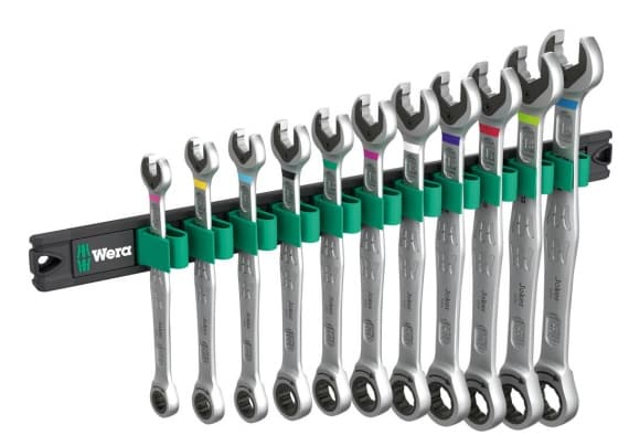 Wera 05020014001, 8,10,11,12,13,14,15,16,17,18,19 mm, Rostfritt stål, Tjeckien, 380 mm, 165 mm, 45 mm