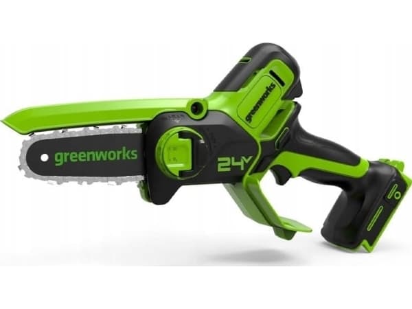 Greenworks 24V minikedjesåg GD24MCS10K2 laddare + 2Ah batteri