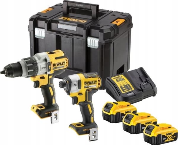 Dewalt DEWALT COMBO 18V sähkötyökalusarja DCK276P3T (DCD996 + DCF887) 3x5.0Ah TSTAK