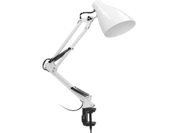Orno DIAN, skruvbar bordslampa, 60W, E27, stål, vit