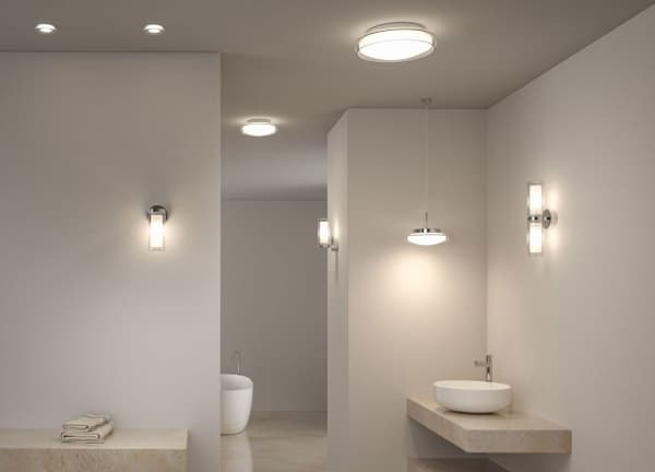 Paulmann Luena, Krom, Glas, Metall, IP44, I, 1 lampor, LED