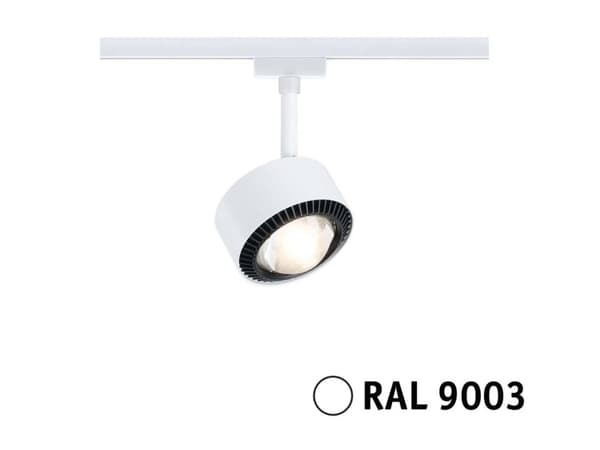 Paulmann Aldan Højvolt-skinnesystem-lampe URail 8 W Signalhvid