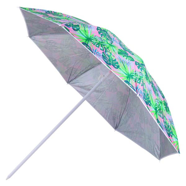Puutarha aurinkovarjo, säädettävä, 150 cm, katkenneilla lehdillä