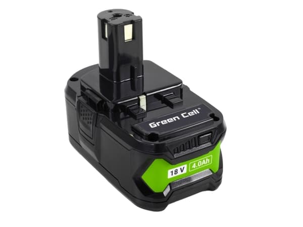 Green Cell PTRY18V4, Svart, Litium-Ion (Li-Ion), 4 Ah, 72 wh, 18 V, 81 mm