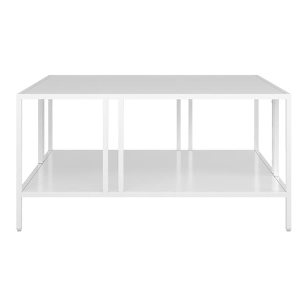 Soffbord Kumlinge 40x80x80 cm metall vit [en.casa]