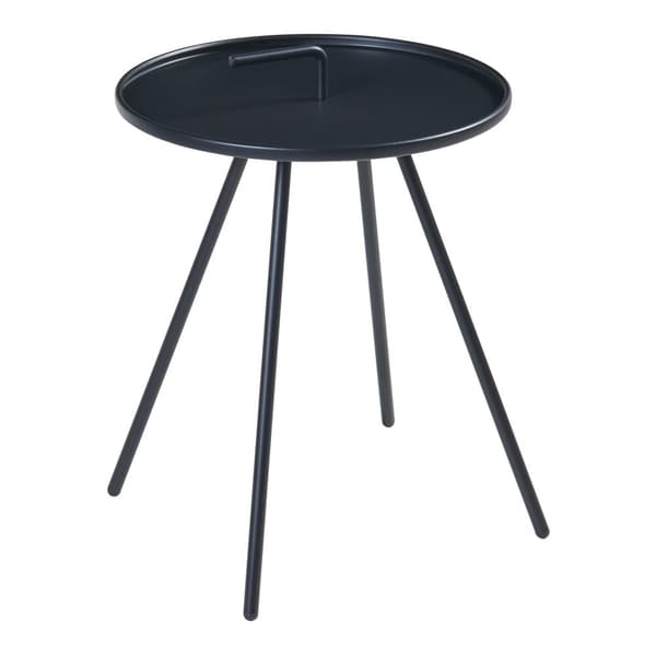 Sidobord Fosen utomhus 55xØ42 cm svart stål [en.casa]