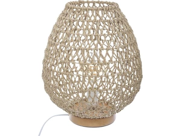 Atmosphera bordslampa Etel Nature genombruten sänglampa 35,5 cm