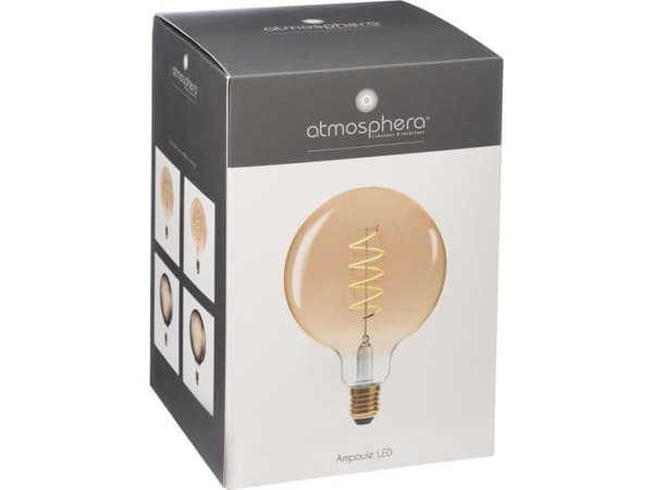 Atmosphera Amber LED Globe 4W E27 glödlampa