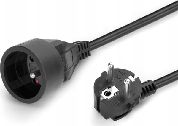 Montis Förlängningskabel stickpropp/uttag 20m svart MT117B-20 MONTIS
