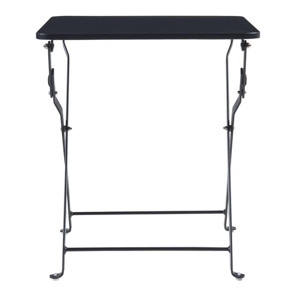 Campingbord Vegårshei hopfällbar 45x40x40 cm svart [en.casa]