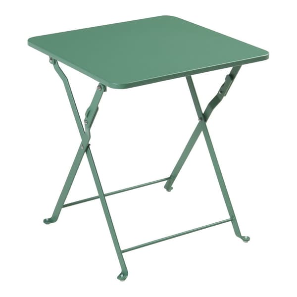 Campingbord Vegårshei hopfällbar 45x40x40 cm grön [en.casa]