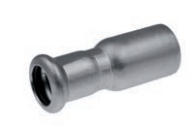 KAN-therm nippelreducering Inox 18x15mm 6191121