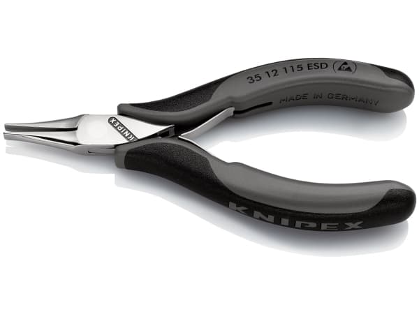 Knipex 35 12 115 ESD, Terästä, Muovi, Musta, Harmaa, 115 mm, 74 g