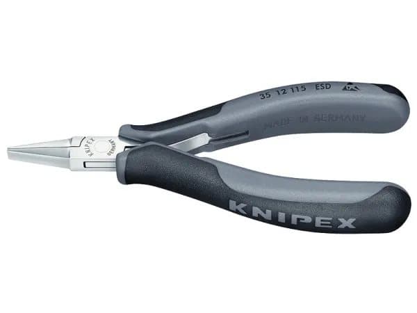 Knipex 35 12 115 ESD, Terästä, Muovi, Musta, Harmaa, 115 mm, 74 g