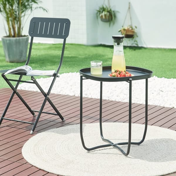 Brickbord Sandefjord 53x46x46 cm svart [en.casa]