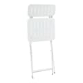 Miniatyrbild 8 av 9: Klappstol Sande set om 2 vit 84,5x42x50 cm [en.casa]