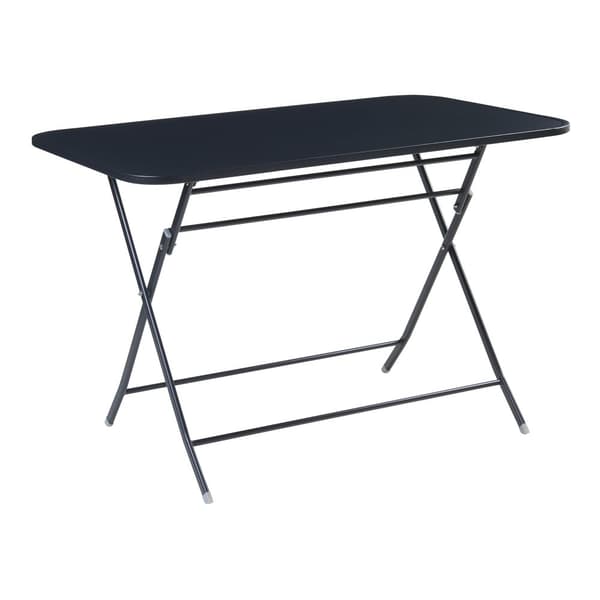 Klappbord Sande 110x70x71 cm svart stål [en.casa]