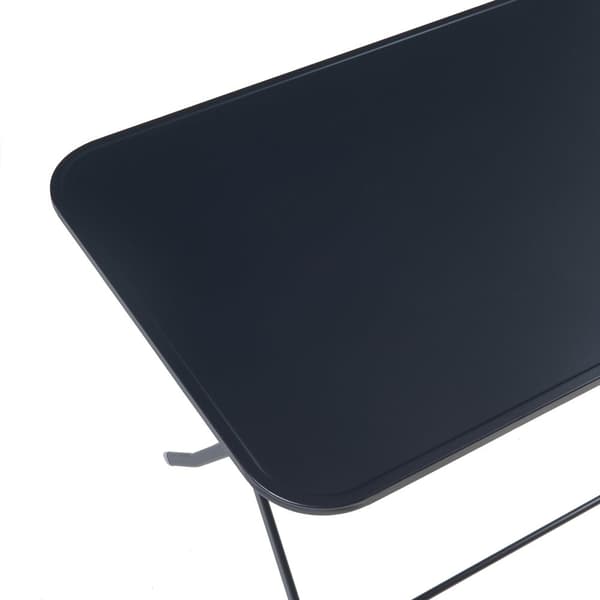 Klappbord Sande 110x70x71 cm svart stål [en.casa]