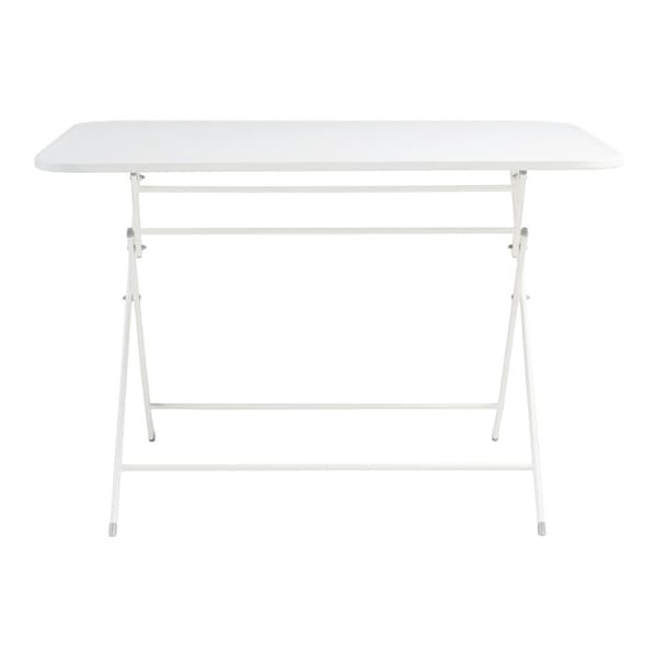 Klappbord Sande 110x70x71 cm vit stål [en.casa]