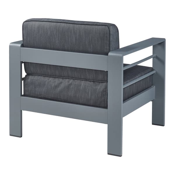 Trädgårdsfåtölj Avise 62x81x70 cm antracit [casa.pro]